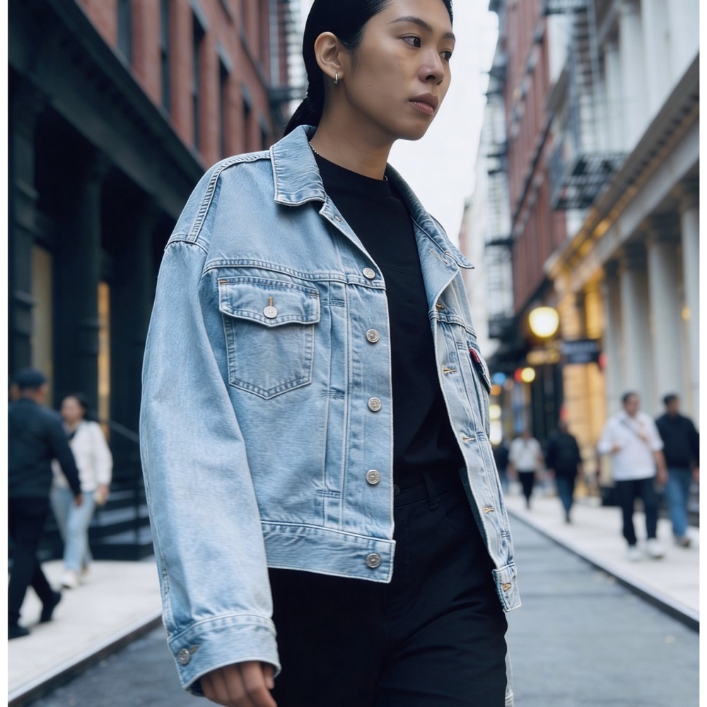 Levi's Light Blue Jean Trucker Jacket M